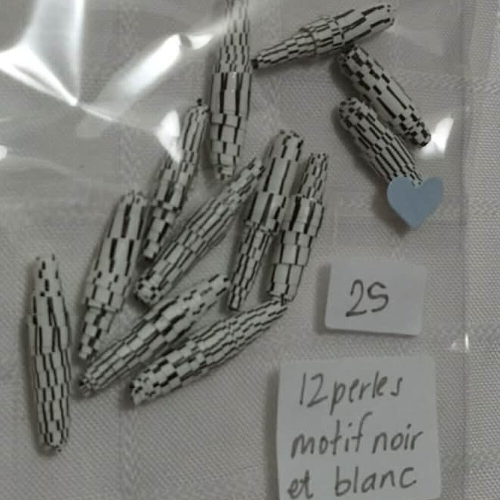 One-of-a-kind handmade/hand rolled paper beads/jewelry making/craft supplies/DIY